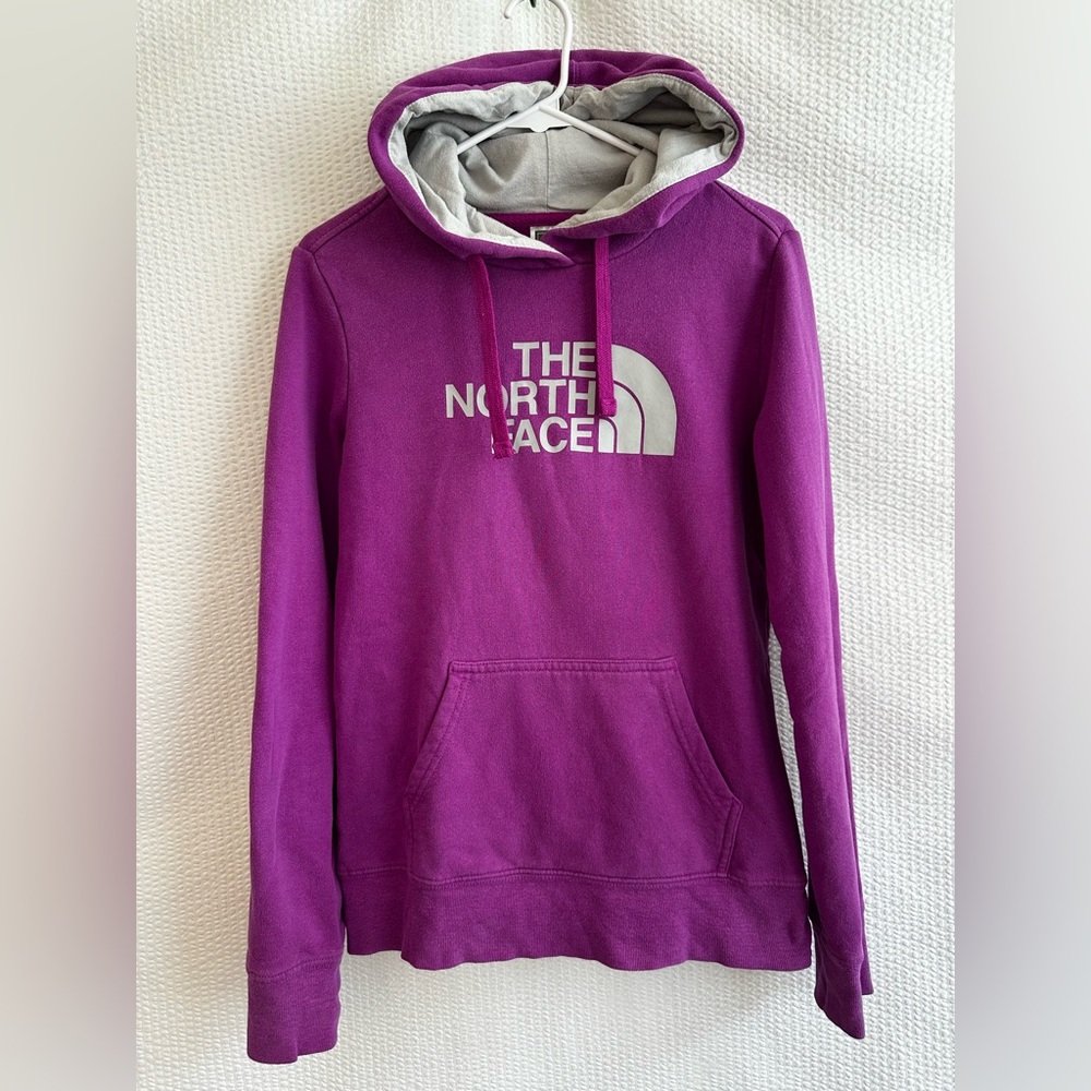 The North Face Women’s Purple Gray Hoodie Pullover Sweatshirt Size: Small Petite